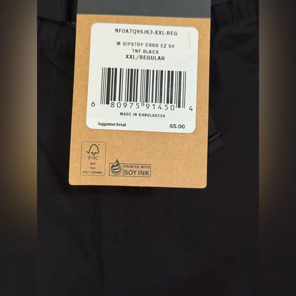 The North Face Black Cargo Shorts